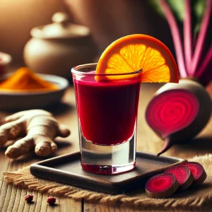 Mehr über den Artikel erfahren Rote Beete-Ingwer-Shot: Dein Immunbooster für die Erkältungszeit
